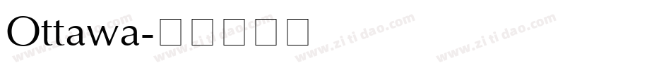 Ottawa字体转换
