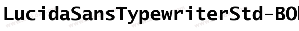 LucidaSansTypewriterStd-BOb字体转换