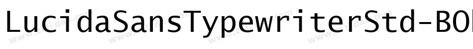 LucidaSansTypewriterStd-BOb字体转换
