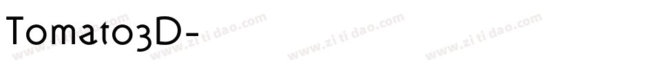 Tomato3D字体转换