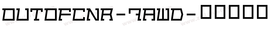 OutOfCnr-7AwD字体转换