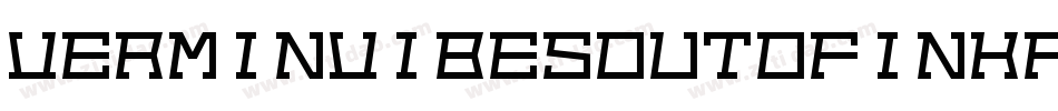 VerminVibesOutOfInkRegular-nOrP字体转换