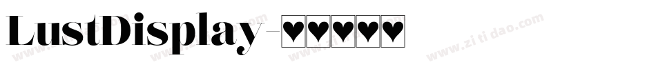 LustDisplay字体转换