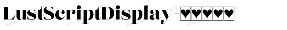 LustScriptDisplay字体转换