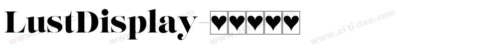 LustDisplay字体转换