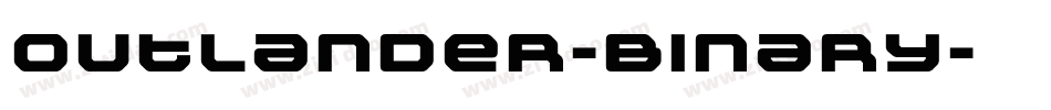 Outlander-Binary字体转换