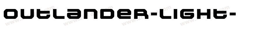 Outlander-Light字体转换
