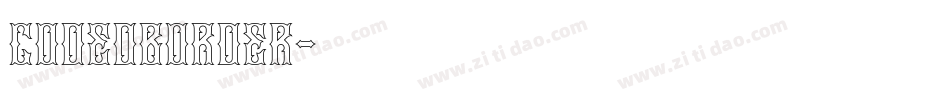 CodedBorder字体转换