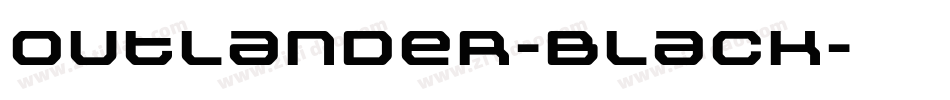 Outlander-Black字体转换