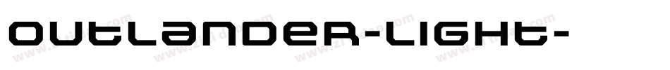 Outlander-Light字体转换