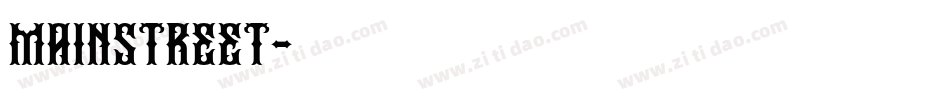 mainstreet字体转换