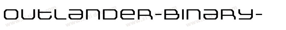 Outlander-Binary字体转换