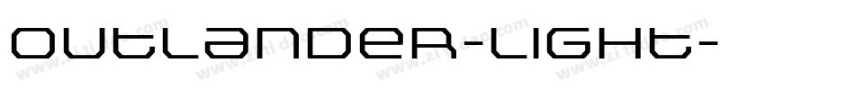 Outlander-Light字体转换