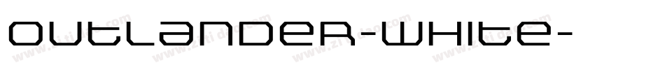 Outlander-White字体转换