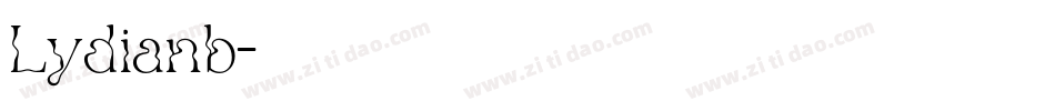Lydianb字体转换