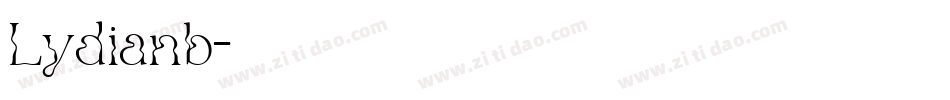 Lydianb字体转换