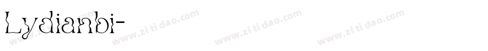 Lydianbi字体转换