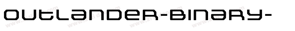 Outlander-Binary字体转换