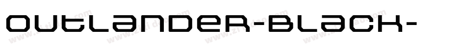 Outlander-Black字体转换