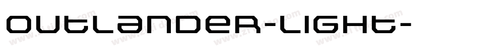 Outlander-Light字体转换
