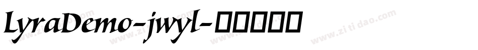 LyraDemo-jwyl字体转换