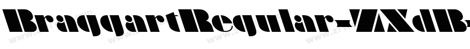 BraggartRegular-ZXdB字体转换
