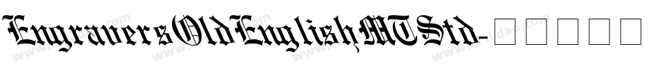 EngraversOldEnglishMTStd字体转换
