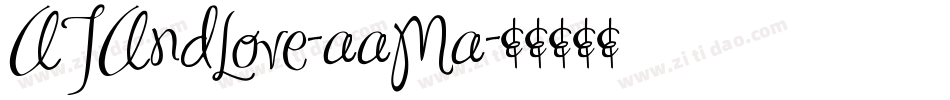 ATAndLove-aaMa字体转换