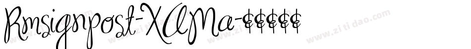 Rmsignpost-XAMa字体转换