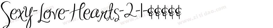 Sexy-Love-Hearts-2-1字体转换