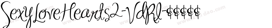 SexyLoveHearts2-VdRl字体转换