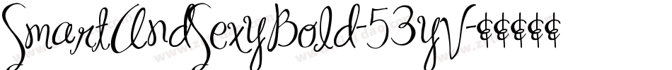 SmartAndSexyBold-53yV字体转换