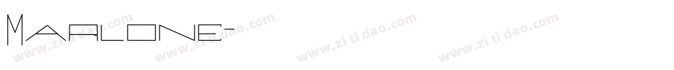 Marlone字体转换