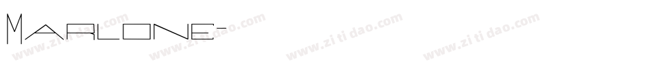 Marlone字体转换