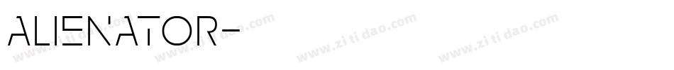 Alienator字体转换