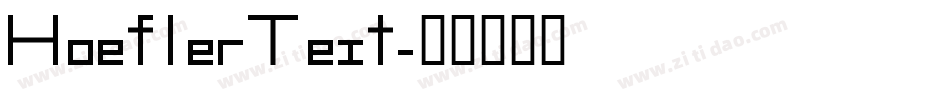 HoeflerText字体转换