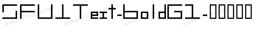 SFUIText-BoldG1字体转换