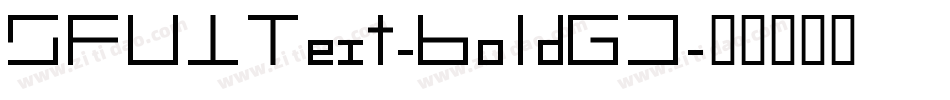 SFUIText-BoldG3字体转换