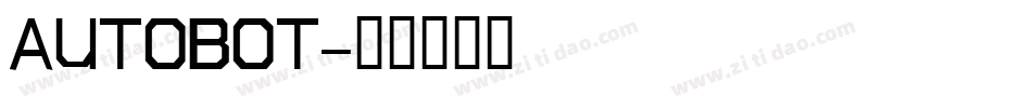 AUTOBOT字体转换
