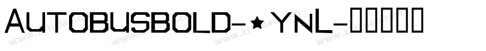Autobusbold-1ynL字体转换