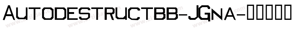 Autodestructbb-JGna字体转换