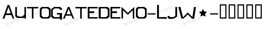 Autogatedemo-Ljw5字体转换