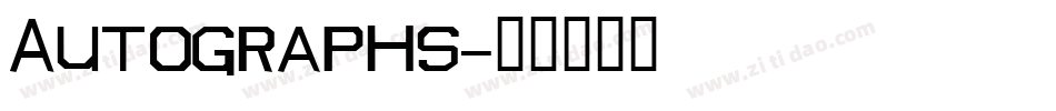 Autographs字体转换