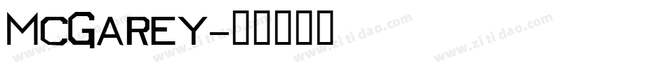 McGarey字体转换
