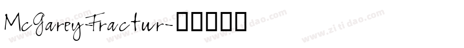 McGarey-Fractur字体转换