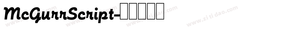 McGurrScript字体转换