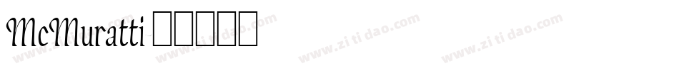 McMuratti字体转换