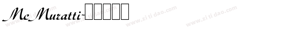 McMuratti字体转换
