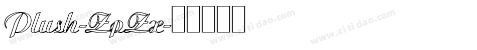 Plush-ZpZx字体转换