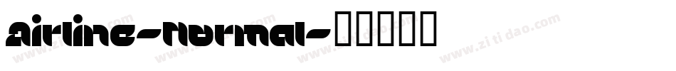 Airline-Normal字体转换